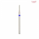 Ceramic Cuticle Cylinder Bit 1.6mm Medium Cross Cut WL 7.5mm