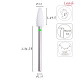 Ceramic Bit Corn 6.0mm Coarse Cross Cut WL 14.5mm