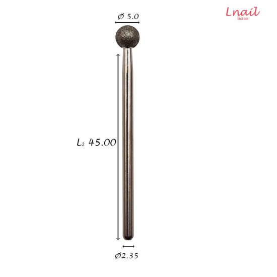 Fresa Diamante Bola Ø5,0 mm Anillo Rojo
