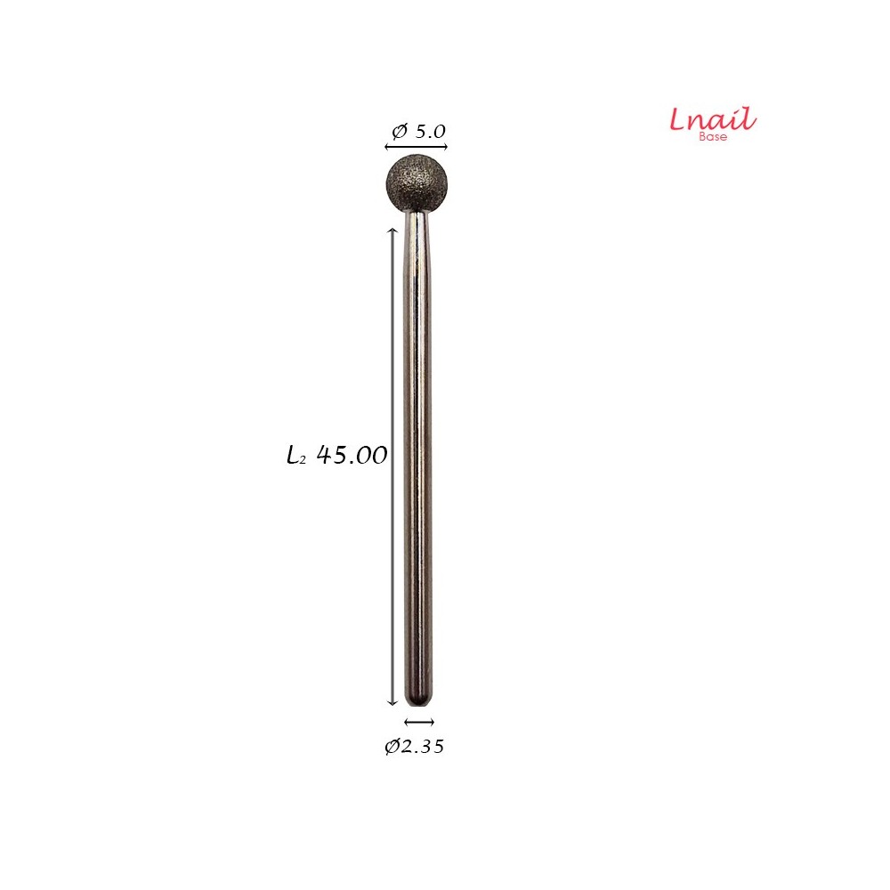 Fresa Diamante Bola Ø5,0 mm Anillo Rojo