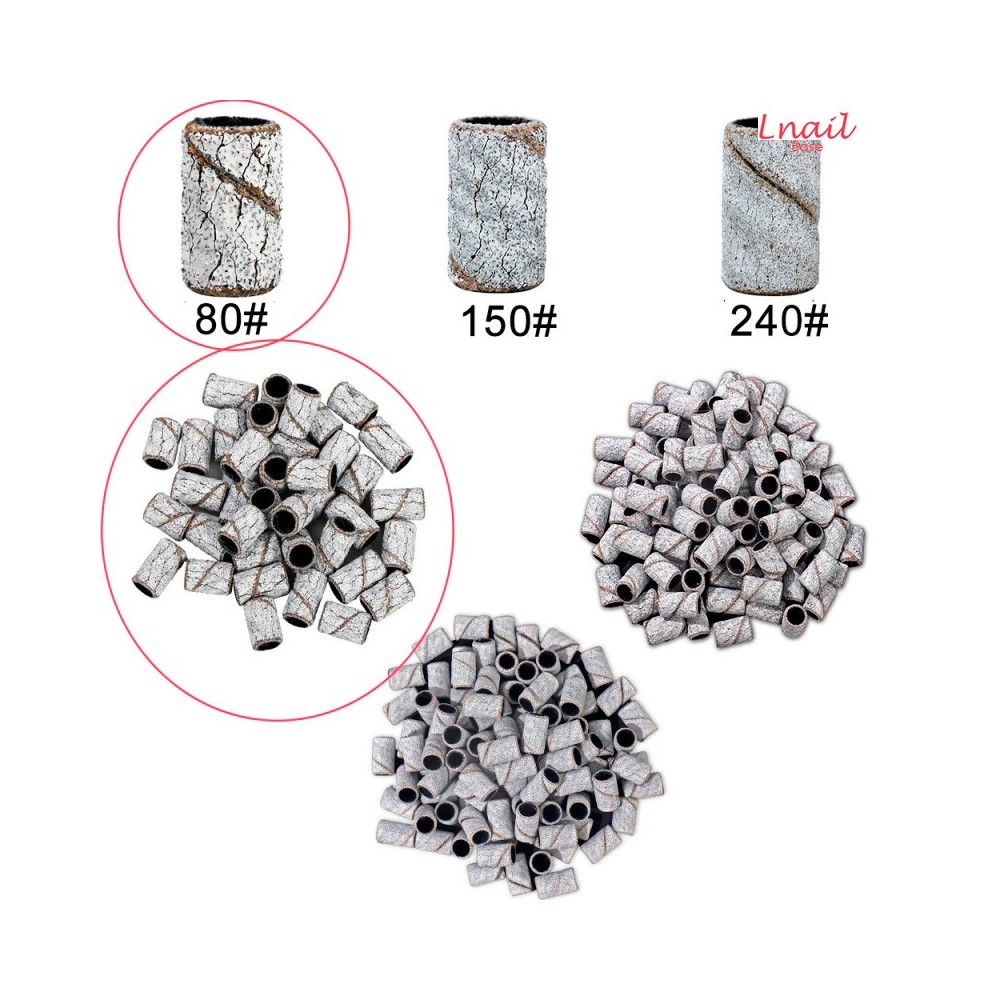 Bande abrasive 80# Zebra Ø7,0mm 50 pz | Lnail