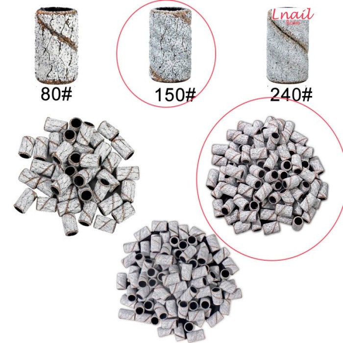 Bande abrasive 150# Zebra Ø7,0mm 50 pz | Lnail