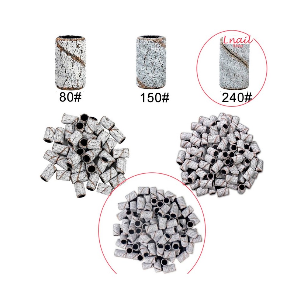 Sanding Bands 240# Zebra Ø7.0mm 50 pcs | Lnail